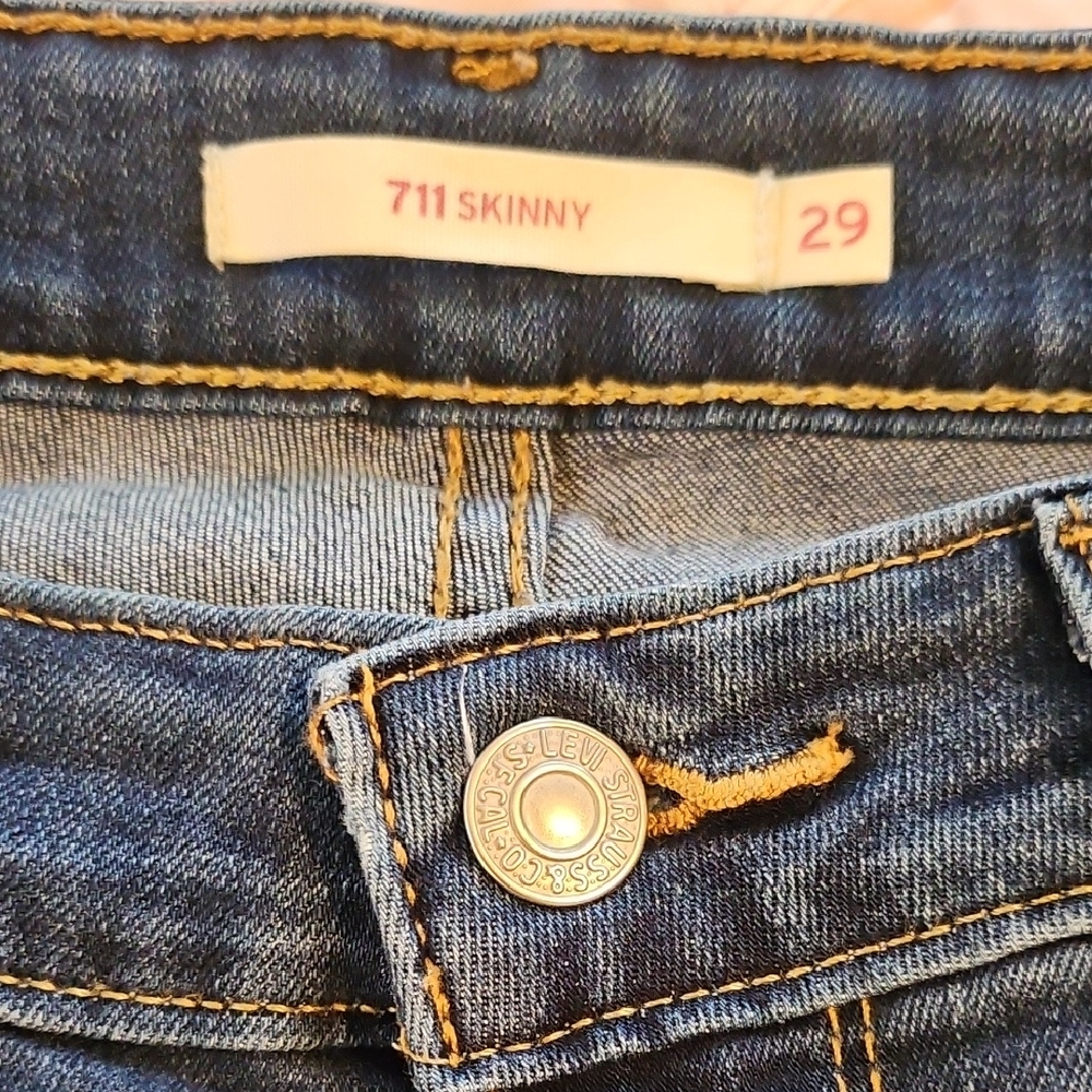 Levi's 711 Skinny Jeans- Size 29 - Picture 7 of 8